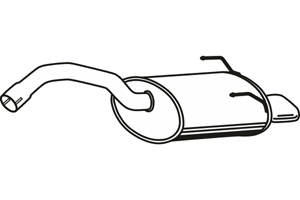 Rear muffler in the group  at  Professional Parts Sweden AB (P2284)
