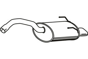 Rear muffler in the group  at  Professional Parts Sweden AB (P2287)
