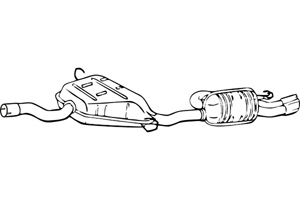 Rear muffler in the group  at  Professional Parts Sweden AB (P2290)