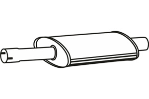 Intermediate muffler in the group Exhaust parts / Exhaust muffler & kits at  Professional Parts Sweden AB (P2291)