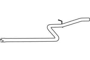 Intermediate pipe in the group  at  Professional Parts Sweden AB (P2299)