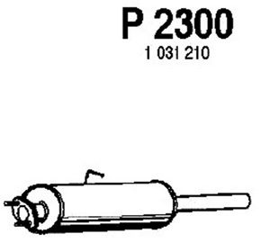 Intermediate muffler in the group  at  Professional Parts Sweden AB (P2300)