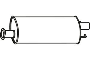Intermediate muffler in the group  at  Professional Parts Sweden AB (P23001)