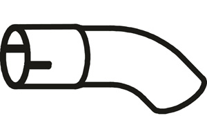 Intermediate pipe in the group  at  Professional Parts Sweden AB (P23002)