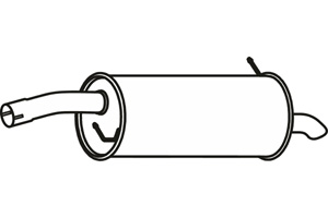 Rear muffler in the group Exhaust parts / Exhaust muffler & kits at  Professional Parts Sweden AB (P23005)