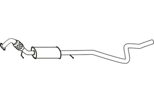 Intermediate muffler in the group  at  Professional Parts Sweden AB (P23008)