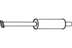 Intermediate muffler in the group Exhaust parts / Exhaust muffler & kits at  Professional Parts Sweden AB (P23012)