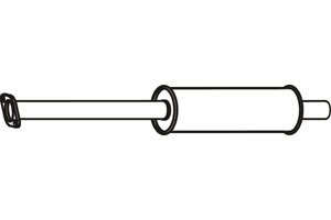 Intermediate muffler in the group  at  Professional Parts Sweden AB (P23026)