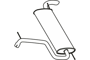 Rear muffler in the group  at  Professional Parts Sweden AB (P23029)