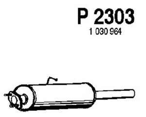 Intermediate muffler i gruppen Tillflligt dolda artiklar hos  Professional Parts Sweden AB (P2303)