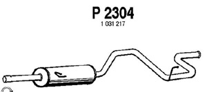Rear muffler in the group  at  Professional Parts Sweden AB (P2304)