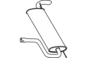 Rear muffler in the group  at  Professional Parts Sweden AB (P23043)