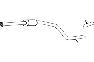 Intermediate pipe in the group  at  Professional Parts Sweden AB (P23048)