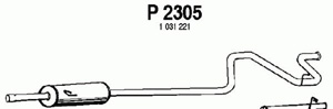 Rear muffler in the group  at  Professional Parts Sweden AB (P2305)