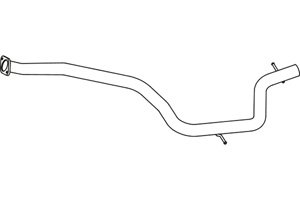 Intermediate pipe in the group  at  Professional Parts Sweden AB (P23051)
