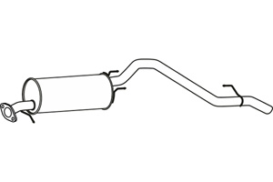 Rear muffler in the group  at  Professional Parts Sweden AB (P23055)