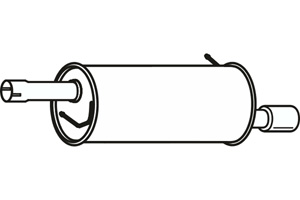 Rear muffler in the group Exhaust parts / Exhaust muffler & kits at  Professional Parts Sweden AB (P23059)