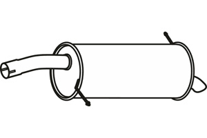 Rear muffler in the group  at  Professional Parts Sweden AB (P23061)