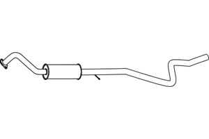 Intermediate muffler in the group Exhaust parts / Exhaust muffler & kits at  Professional Parts Sweden AB (P23062)