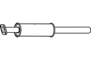 Intermediate muffler in the group Exhaust parts / Exhaust muffler & kits at  Professional Parts Sweden AB (P23066)