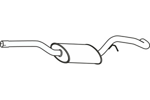 Intermediate muffler in the group Exhaust parts / Exhaust muffler & kits at  Professional Parts Sweden AB (P23067)