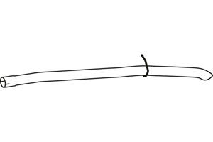 Rear pipe in the group Exhaust parts / Exhaust muffler & kits at  Professional Parts Sweden AB (P23079)