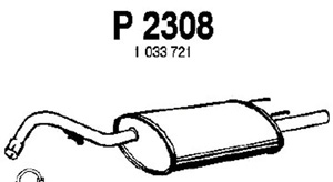 Rear muffler i gruppen Tillflligt dolda artiklar hos  Professional Parts Sweden AB (P2308)