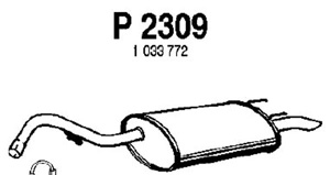 Rear muffler i gruppen Tillflligt dolda artiklar hos  Professional Parts Sweden AB (P2309)