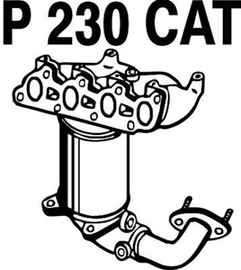 Catalytic converter in the group  at  Professional Parts Sweden AB (P230CAT)