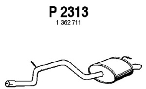 Rear muffler in the group  at  Professional Parts Sweden AB (P2313)
