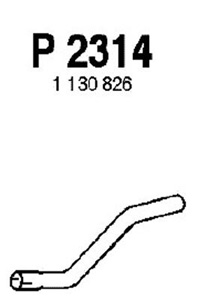 Intermediate pipe in the group  at  Professional Parts Sweden AB (P2314)