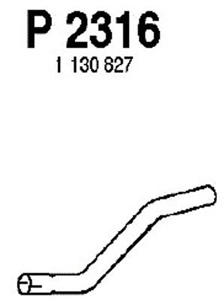 Intermediate pipe in the group  at  Professional Parts Sweden AB (P2316)