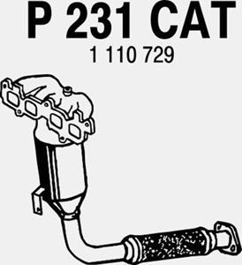 Catalytic converter in the group  at  Professional Parts Sweden AB (P231CAT)