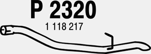 Rear pipe in the group  at  Professional Parts Sweden AB (P2320)