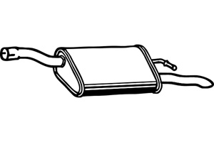 Rear muffler in the group  at  Professional Parts Sweden AB (P2326)
