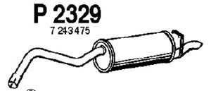 Rear muffler in the group  at  Professional Parts Sweden AB (P2329)