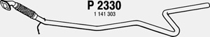 Intermediate pipe in the group  at  Professional Parts Sweden AB (P2330)