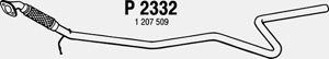 Intermediate pipe i gruppen Tillflligt dolda artiklar hos  Professional Parts Sweden AB (P2332)