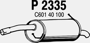 Rear muffler in the group  at  Professional Parts Sweden AB (P2335)