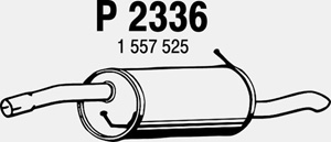 Rear muffler in the group  at  Professional Parts Sweden AB (P2336)