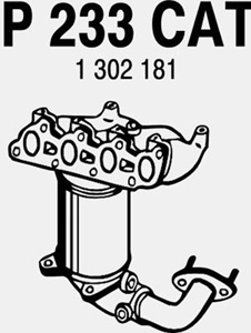 Catalytic converter i gruppen Tillflligt dolda artiklar hos  Professional Parts Sweden AB (P233CAT)