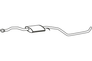 Intermediate muffler in the group  at  Professional Parts Sweden AB (P2342)