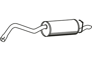 Rear muffler in the group  at  Professional Parts Sweden AB (P2343)