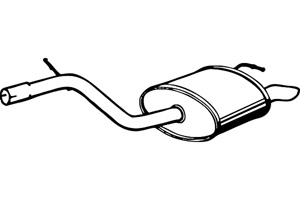 Rear muffler in the group  at  Professional Parts Sweden AB (P2350)