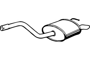 Rear muffler in the group  at  Professional Parts Sweden AB (P2355)