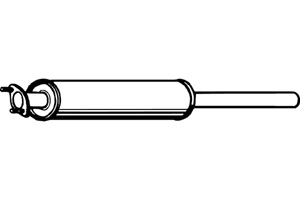 Intermediate muffler in the group  at  Professional Parts Sweden AB (P2356)