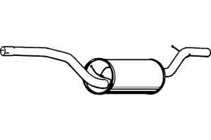 Rear muffler i gruppen Tillflligt dolda artiklar hos  Professional Parts Sweden AB (P2357)