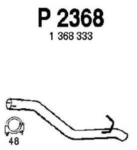 Rear pipe in the group  at  Professional Parts Sweden AB (P2368)