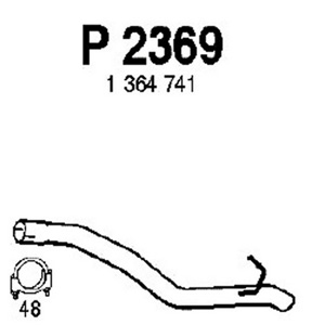Rear pipe in the group  at  Professional Parts Sweden AB (P2369)