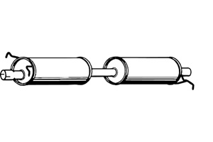 Intermediate muffler in the group  at  Professional Parts Sweden AB (P2377)